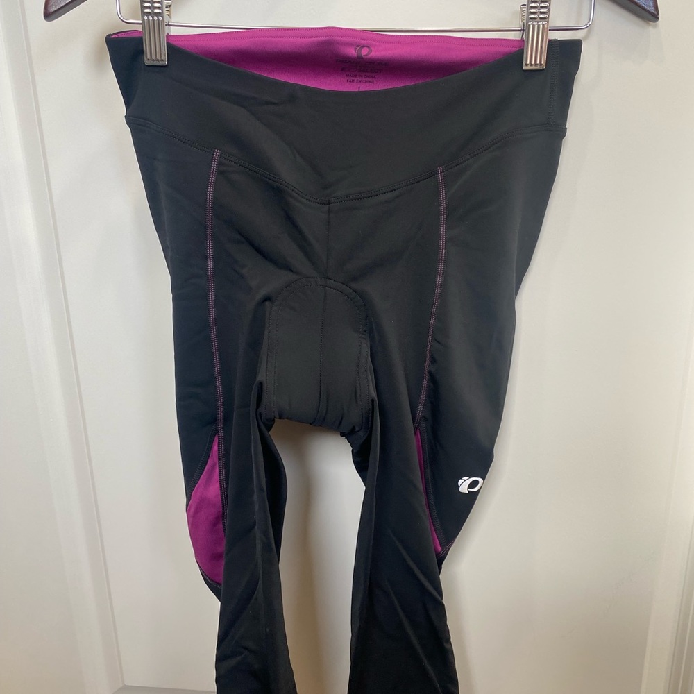 Pearl Izumi Black and Magenta Women’s Bike Shorts